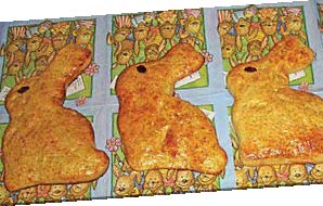 Quarkteig für Osterhasen